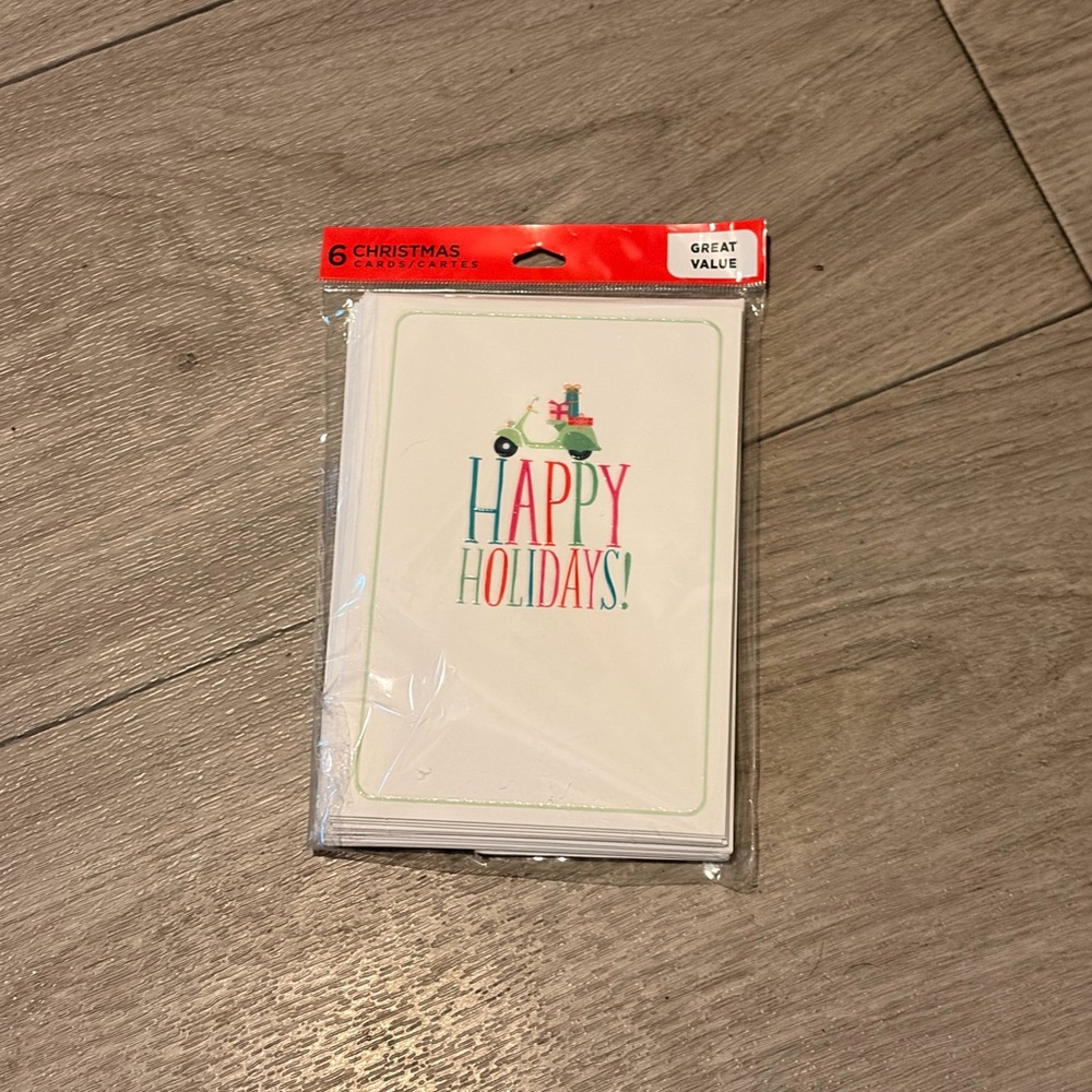 Hallmark Happy Holidays Cards - Red and Green